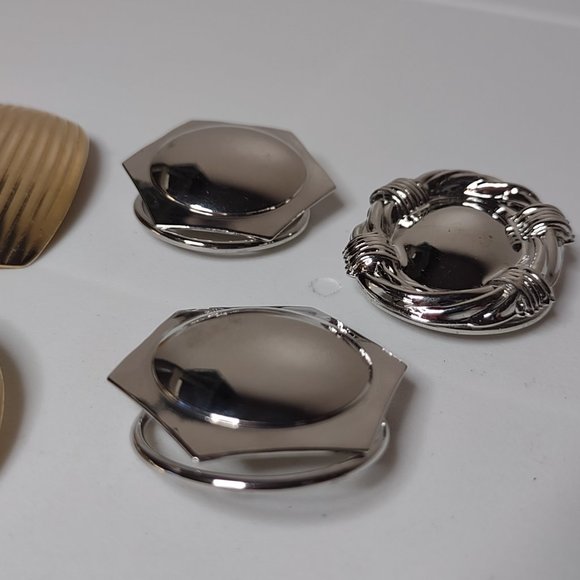 Lot Of 6 Lightweight Metal Scarf Clips - Picture 7 of 16